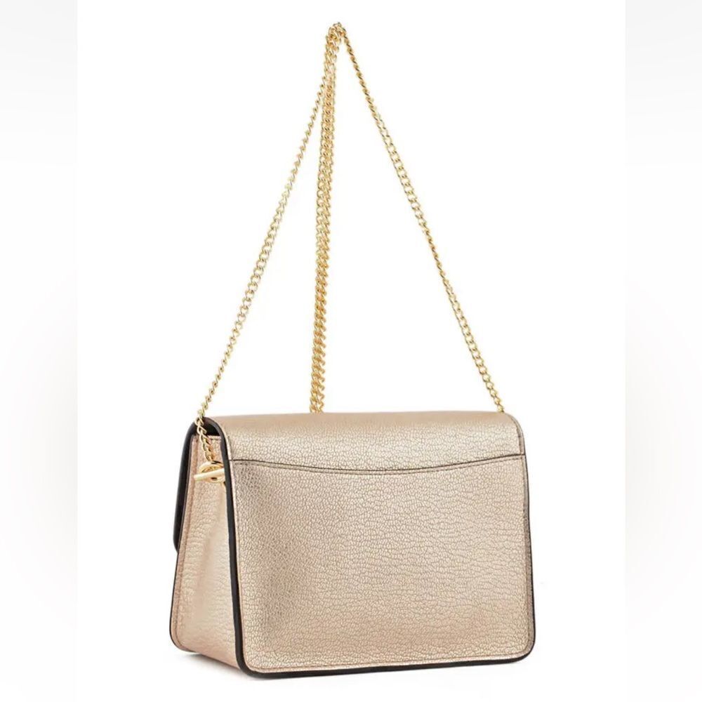 Coach‎ Women's Turnlock Chain Crossbody Leather Bag, Platinum/Gold, NWOT - Picture 13 of 16